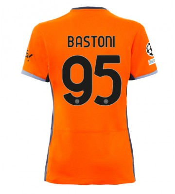 Inter Milan Alessandro Bastoni #95 Replika Tredjetrøje Dame 2023-24 Kortærmet